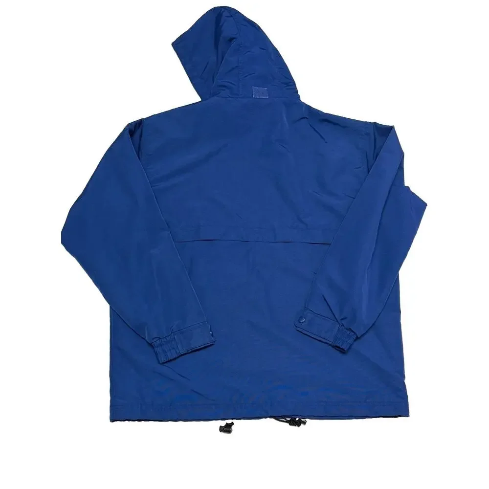 CARHARTT USA HOODED ROYAL BLUE WORK JACKET FULL ZIP MENS SIZE MEDIUM
